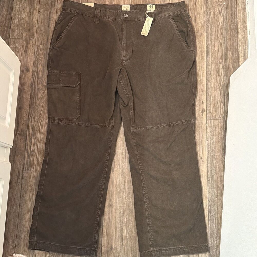 NWT RedHead Brand Co Mens 44x30 Brown Cargo Pants Work Utility Gorpcore Hike New